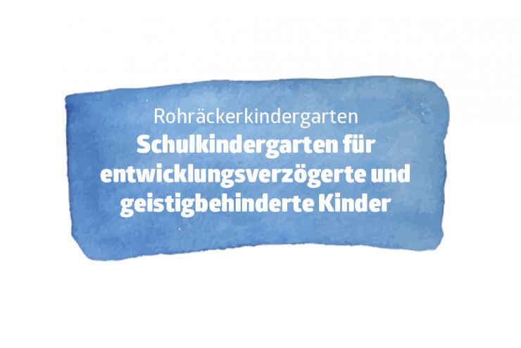 Schulkindergarten für entwicklungsverzögerte und geistigbehinderte Kinder